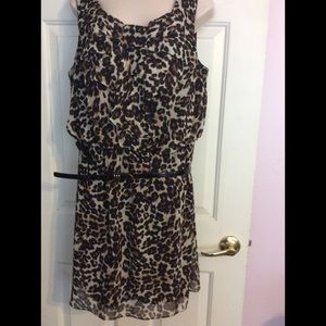 Ab studio cheetah print dress